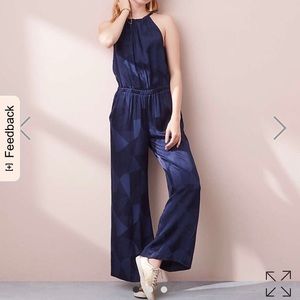 NWT Lou & Grey Abstract Fluid Jumpsuit